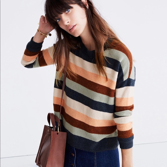 Madewell Sweaters - Madewell Pullover Sweater in Elmwood Stripe